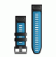  QuickFit® 26 Watch Bands - Black/Cirrus Blue Silicone - 010-13281-05 - Garmin